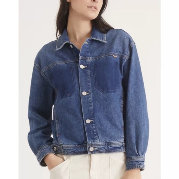 MOTHER Superior The Back Road Jacket in Running with Scissors Size Small - Picture 2 of 16